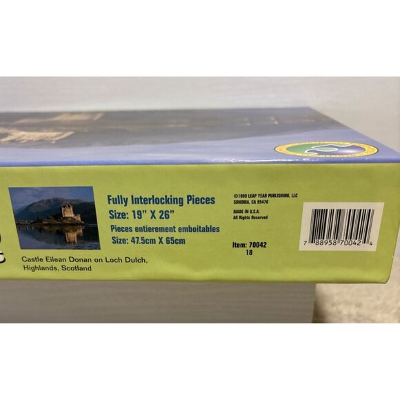 Puzzle World 1000 Pieces Castle Eilean Donan on Loch Dulch, Highlands Scotland - Picture 2 of 6